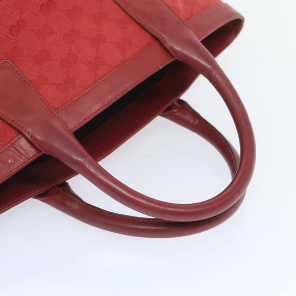 GUCCI GG Canvas Hand Bag Red 002 1093 Auth bs12270 - Picture 7 of 16